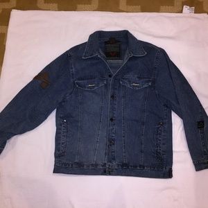 Avirex Men's Blue Denim Trucker Jacket XL